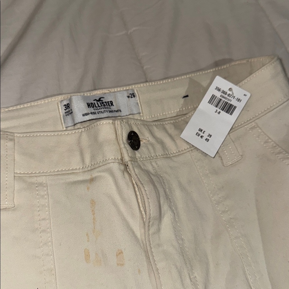 Cream Cargo Pants - Picture 2 of 4